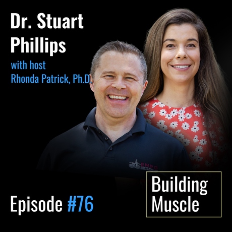 Episode Image for #076 Building Muscle with Resistance Exercise and Reassessing Protein Intake | Stuart Phillips, PhD